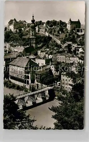 Burghausen Salzach Teilansicht Kat. Burghausen