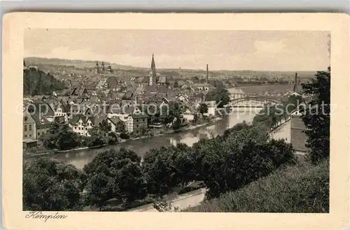 Kempten Allgaeu Stadtansicht Bruecke Kat. Kempten (Allgaeu)