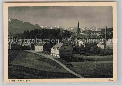 Kempten Allgaeu Kirche Alpen Gruenten Rappenseekopf Hochrappen Biberkopf  Kat. Kempten (Allgaeu)