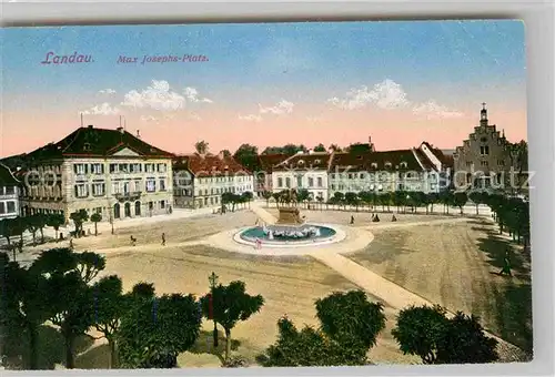 Landau Pfalz Max Josephs Platz Kat. Landau in der Pfalz