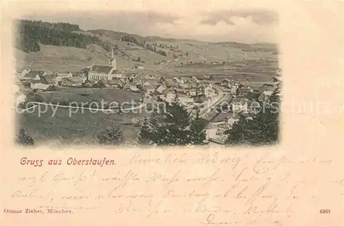 Oberstaufen Panorama  Kat. Oberstaufen