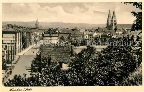 Landau Pfalz Gesamtansicht  Kat. Landau in der Pfalz