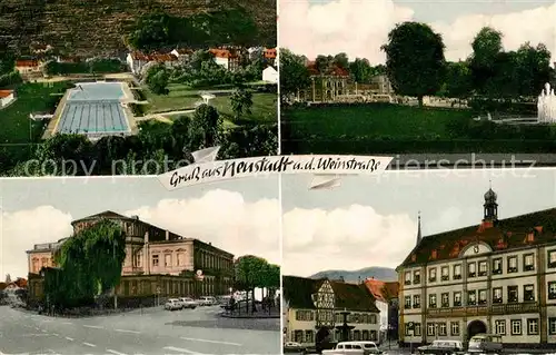 Neustadt Weinstrasse Schwimmbad Bahnhof Park Kat. Neustadt an der Weinstr.