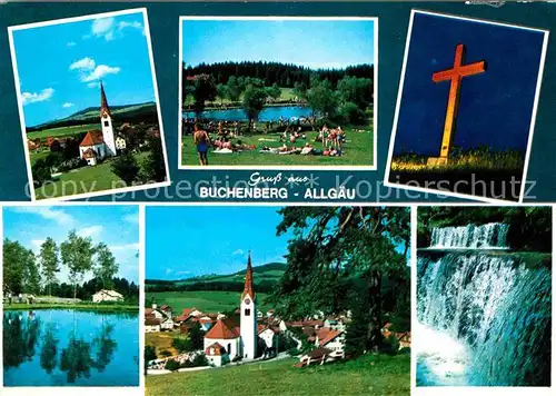 Buchenberg Allgaeu Kreuz Kirche Wasserfaelle Kat. Buchenberg