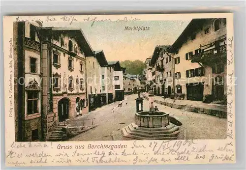 Berchtesgaden Marktplatz Kat. Berchtesgaden