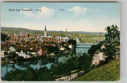 Kempten Allgaeu Stadtansicht Bruecke Kat. Kempten (Allgaeu)