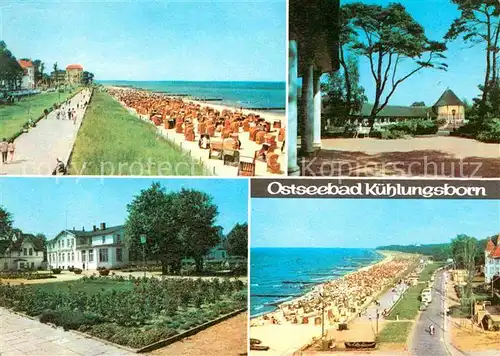 Kuehlungsborn Ostseebad Strand Promenade Kurheim Kat. Kuehlungsborn