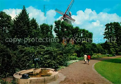 Bremen Rehbrunnen und Muehle am Wall Kat. Bremen