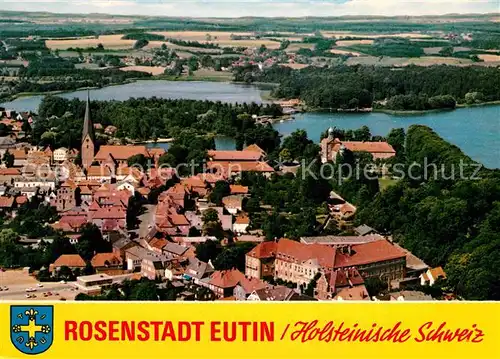 Eutin Rosenstadt Holsteinische Schweiz Fliegeraufnahme Kat. Eutin