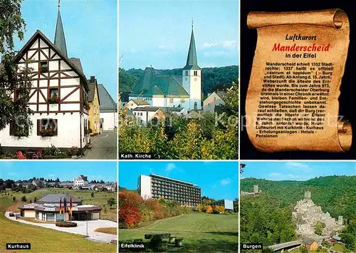 Manderscheid Eifel Kurhaus Eifelklinik Burgen Kat. Manderscheid