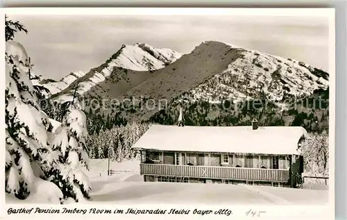 Steibis Gasthof Pension Imberg Skiparadies Allgaeuer Alpen Kat. Oberstaufen