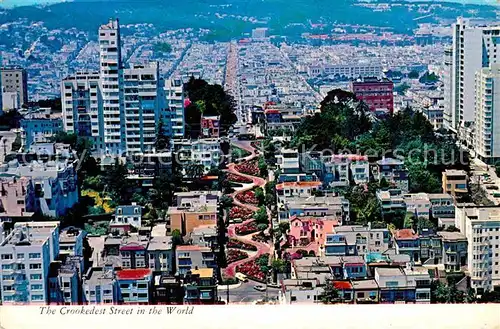 San Francisco California Fliegeraufnahme mit Lombard Street Kat. San Francisco