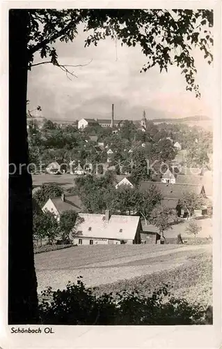 Schoenbach Oberlausitz Teilansicht Kat. Schoenbach Loebau