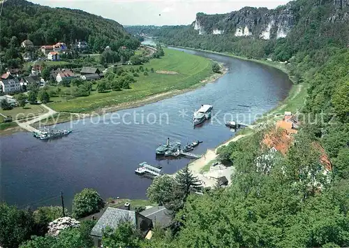 Rathen Saechsische Schweiz Elbsandsteingebirge Kat. Rathen Sachsen