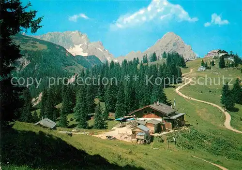 Kreuzeckhaus Kreuzalm Zugspitze Waxensteine Kat. Garmisch Partenkirchen