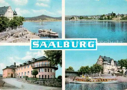 Saalburg Saale Stausee Dampferanlegestelle FDGB Erholungsheim Hermann Schlimme Talsperre  Kat. Saalburg Ebersdorf