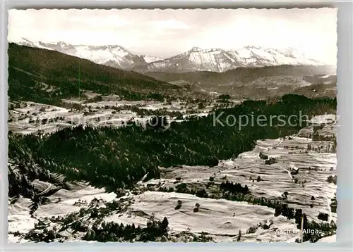 Aach Oberstaufen Panorama Kat. Oberstaufen