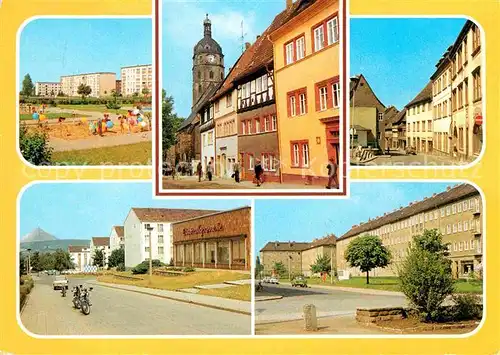 Sangerhausen Suedharz G. Schumann Strasse Markt Karl Marx Strasse Friedrich Engels Strasse Kat. Sangerhausen