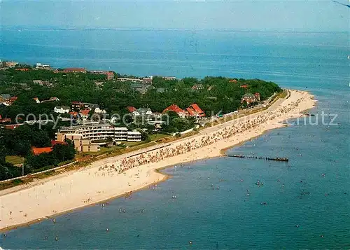 Wyk Foehr Strand Fliegeraufnahme Kat. Wyk auf Foehr