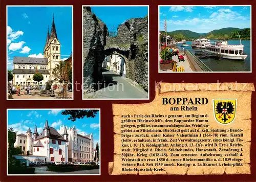 Boppard Rhein Sankt Severuskirche Binger Tor Ritter Schwalbach Haus Kat. Boppard