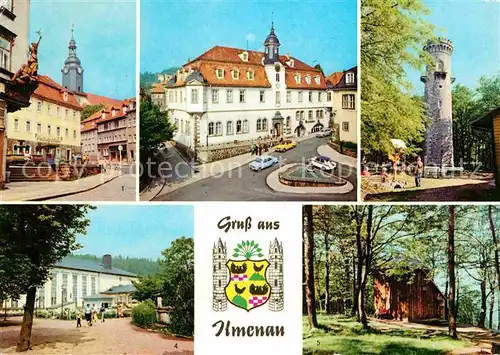 Ilmenau Thueringen Kickelhahnturm Festhalle Goethehaeuschen  Kat. Ilmenau