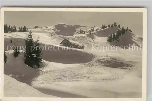 Oberstaufen Skigelaende Kat. Oberstaufen