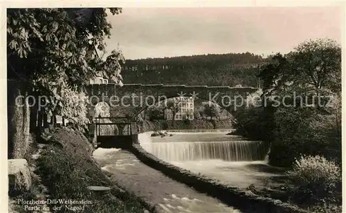 Weissenstein Pforzheim Nagoldpartie Bruecke