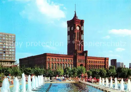 Berlin Rotes Rathaus Brunnen Kat. Berlin