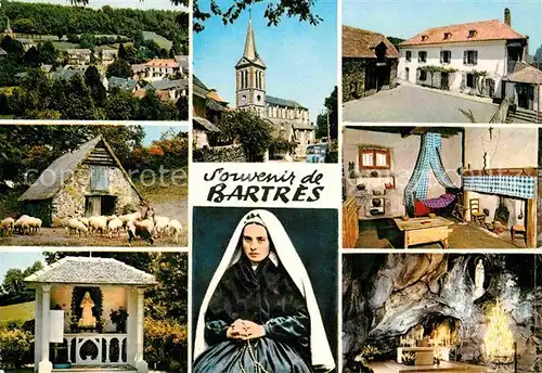 Bartres Le village Eglise La maison Lagues La bergerie St Bernadette La grotte de Lourdes Kat. Bartres