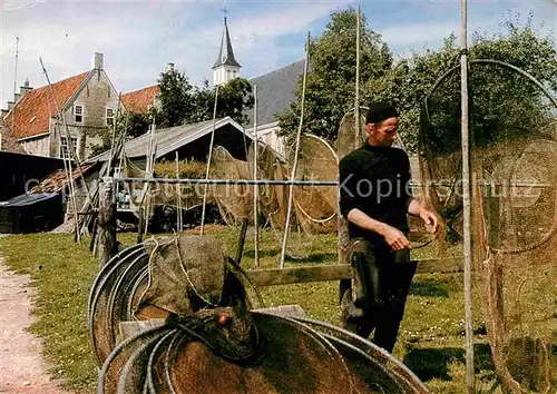 Sloten Sleat Fischer mit Netzen Kat. Sloten Sleat