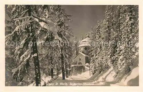 St Moritz GR Segentini Museum Winterimpressionen Kat. St Moritz