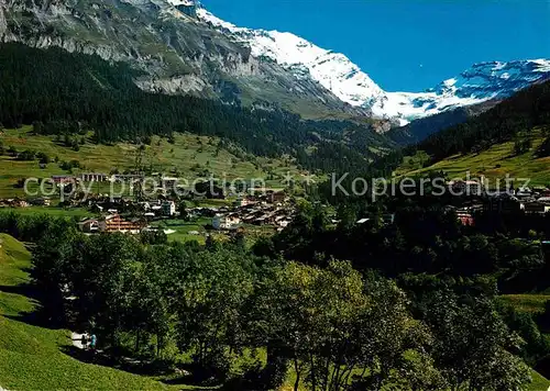 Leukerbad mit Roemerweg Balmhorn und Gitzifurgge Kat. Loeche les Bains