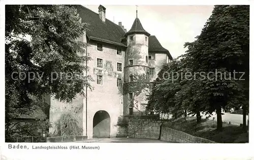 Baden AG Landvogteischloss Historisches Museum Kat. Baden