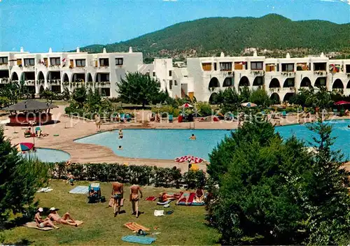 Santa Eulalia del Rio Urbanizacion Siesta Hotelanlage Swimming Pool Kat. Ibiza Islas Baleares