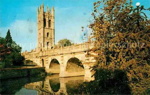 Oxford Oxfordshire Magdalen Tower and Bridge Kat. Oxford