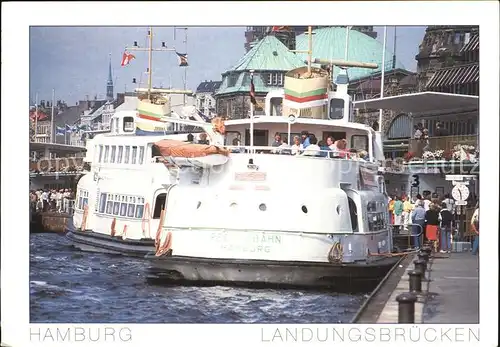 Motorschiffe Hamburg Landungsbruecken  Kat. Schiffe