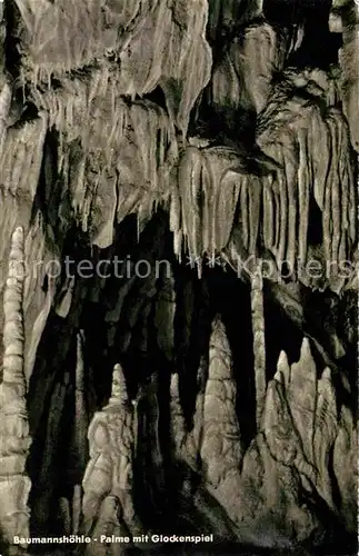 Hoehlen Caves Grottes Baumannshoehle Plame mit Glockenspiel Kat. Berge