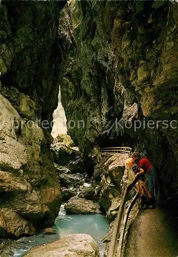 Hoehlen Caves Grottes Rappenlochschlucht Dornbirn Guetle Vorarlberg  Kat. Berge