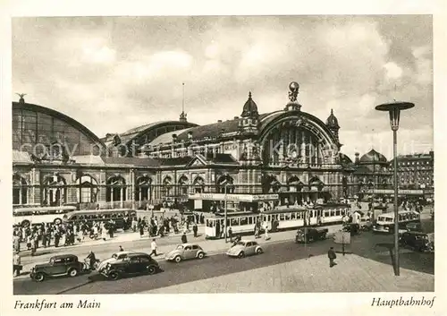 Strassenbahn Hauptbahnhof Frankfurt am Main Kat. Strassenbahn