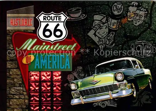 Autos Route 66 Mainstreet America  Kat. Autos