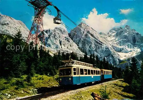 Zugspitzbahn Bayern Zahnradbahn Seilbahn  Kat. Eisenbahn