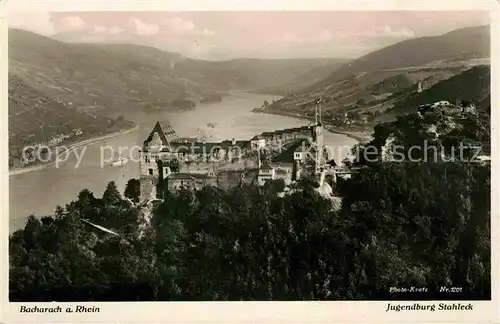 Foto Kratz Nr. 1201 Bacharach Jugendburg Stahleck  Kat. Fotografie