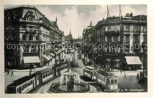 Strassenbahn Frankfurt am Main Kaiserplatz Kat. Strassenbahn