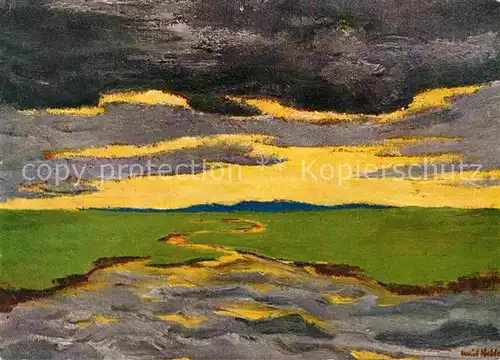 Kuenstlerkarte Emil Nolde Vorabend  Kat. Kuenstlerkarte