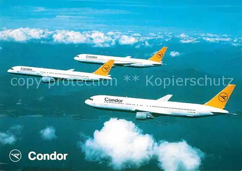 Flugzeuge Zivil Condor Boeing 767 Boeing 757 Kat. Airplanes Avions