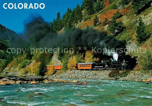 Lokomotive Durango and Silverton Narrow Gauge Railroad Colorado  Kat. Eisenbahn