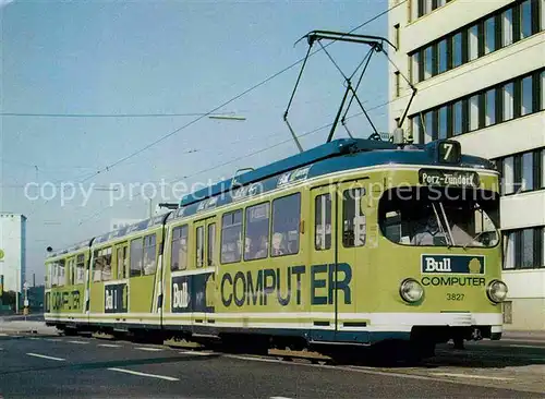 Strassenbahn Wagen 3827 Bull Computer Koeln  Kat. Strassenbahn