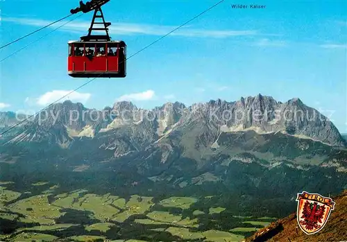 Seilbahn Kitzbueheler Horn Wilder Kaiser  Kat. Bahnen