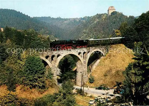 Lokomotive Plothentalviadukt Ziegenrueck Kat. Eisenbahn