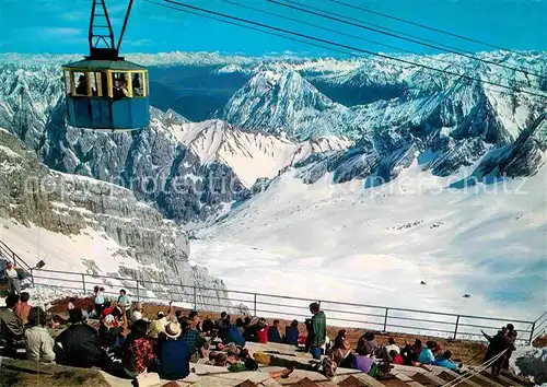 Seilbahn Zugspitze Gipfelterrasse Inntal  Kat. Bahnen